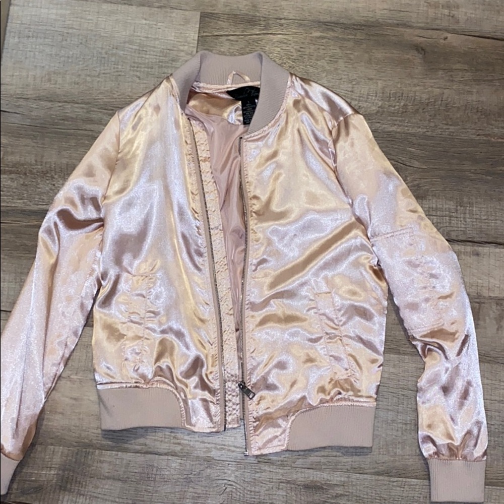 Small Brandon Thomas Pink Bomber Jacket